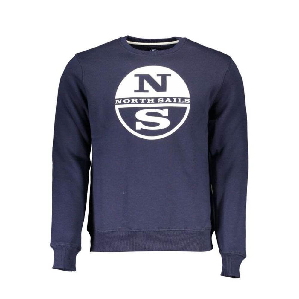 North Sails Gray Cotton Men Men's Sweatshirt